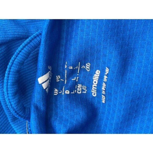 Adidas Women Zip Front Trefoil Striped Mesh Hoodie Size L - Picture 9 of 10